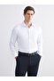 Slim Fit Long Sleeve Dobby Men's Shirt