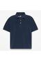 Short Sleeve Pique Polo Women's Navy Blue Tshirt - 5