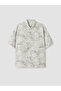Xside Ecru Regular Fit Patterned Men's Shirt - 5