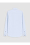 Lcw Business Blue Slim Fit Men's Textured Shirt - 6