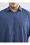 Ozmekan New Season Plus Size Regular Fit Long Sleeve Plaid Men's Shirt - 3