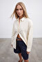Women's Vanilla Oversize Long Viscose Shirt Alc-X6828 - 3