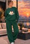 Women's Sweet Vibe Cake Printed Crew Neck Regular Fit Women's Tracksuit Set