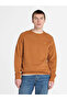Exeter River Brushed Back Crew Sweatshirt Men's Brown Sweatshirt