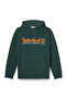 Established 1973 Embroidered Logo Loopba Men's Dark Green Sweatshirt - 5
