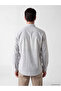 Lcwaikiki Classic Gray Regular Fit Striped Dobby Men's Shirt - 3