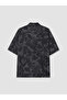 Lcw Vision Black Regular Fit Patterned Viscose Men's Shirt - 7