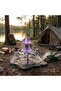 Portable Stainless Steel Camping Gas Stove Burner with Adjustable Flame Control and Flexible Hose - 4