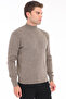 Mink Men's 80% Wool 20% Acrylic Ribbed Knit Half Turtleneck Sweater Trist-5372 - 4