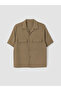 Xside Khaki Loose Fit Men's Shirt - 5