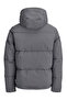 Plus Size Adjustable Lace-Up Hooded Puffer Jacket - Galaxy - 2