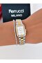Steel Strap Rectangular Case 2 Year Warranty 3 Atm Waterproof Women's Wristwatch + Bracelet Gift - 4
