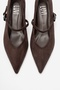 Cres Brown Suede Women's Low Heel Shoes - 3