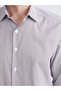Slim Fit Long Sleeve Striped Men's Shirt - 3