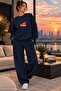 Women's Spice up Pepper Printed Crew Neck Regular Fit Women's Tracksuit Set