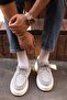 Nova Model Genuine Leather Handmade Gray Suede Casual Shoes - 3