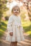 Girl's Lace Detailed Belted Long Sleeve Dress