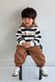 Hello Dog Printed Hoodie for Boys Seasonal 2-Piece Set - Tan - 5