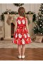 Christmas Girls Pageant Gown – Red, Purple and Emerald Green - 3