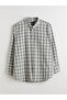 Ozmekan New Season Plus Size Regular Fit Long Sleeve Plaid Men's Shirt - 5