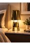 Decorative Led Table Lamp with Gold Arms and Crossed Human Figures – Modern Lampshade Night Light