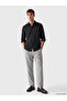 Lcw Vision Black Regular Fit Krinkle Men's Shirt