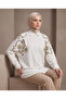 Embroidered Oversized Linen Shirt