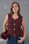 Gray Gold Button Detailed Pocketed Knitwear Vest Aw26Ye0001 - 2