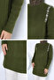Khaki Gülseli Stone Embroidered Hijab Knitwear Tunic - 6