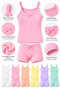 6-Piece Girls' Modal Athlete Boxer Set 48% Modal 47% Cotton 5% Elastane 3-10 Years Old - 2