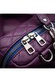 Purple Leather Look Women's Shoulder Bag - 5