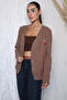 Mink Collar Embroidered Knitwear Cardigan - 6