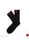 6 Pairs of Winter Black Long Terry Socks Thick Soft Textured Warm Thermal Socks - 2