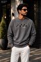 Men's Inspire Urban Printed and Texted Crew Neck Casual Regular Fit Sweatshirt