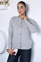 Gray Embroidered Knitwear Cardigan - 2