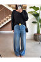 Boat Neck Mercerized Oversize Long Sleeve Knitwear - Premium Quality - 2