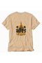 Dubai Themed Modern Unisex T-Shirt - Back Print - Cream - 5