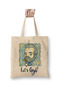 Lets Gogh Van Gogh White Tote Bag Long Handle Shopping Bag Beach Bag