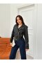 Oversized Belted Women's Stylish Jacket - 5