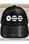 Bts Embroidered Custom Production and Design 100% Leather Hat Cap - 2