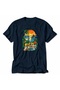 Rio De Janeiro Designed Basic Unisex T-Shirt - Navy Blue - 5