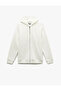 Regular Fit Hooded Zippered Long Sleeve Sweatshirt with Kangaroo Pocket - 3