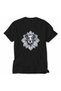Tattoo Style Curious Dog - Back Print T-Shirt - Black - 3