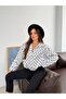 Polka Dot Oversize Bomber Slim Women's Jacket - 6