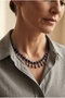 Handmade Lapis Lazuli Natural Stone and Silver Apparatus Detailed Special Design Necklace - 3