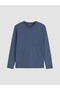 Esvab • Modern & Distinctive Zero Roba Collar Long Sleeve Combed Cotton Men's T-Shirt - 6