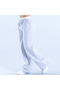 Regular Women's Gray Melange Wide Leg Oversize Sweatpants - 3