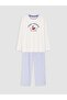 Esvab • Modern & Distinctive Zero Roba Collar Printed Women's Pajama Set - 6