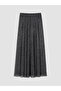 Alita City Lcw Modest Black Chiffon Polka Dot Long Women's Skirt with a Difference - 6