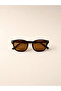 Vant Oval Square Unisex Women Men Retro Uv400 Protected Stylish Classic Bone Sunglasses - 6